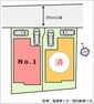 区画図 （区画図）駐車スペース2台分あり。（普通1台・軽1台）共働きで車を使いのご家庭も安心です