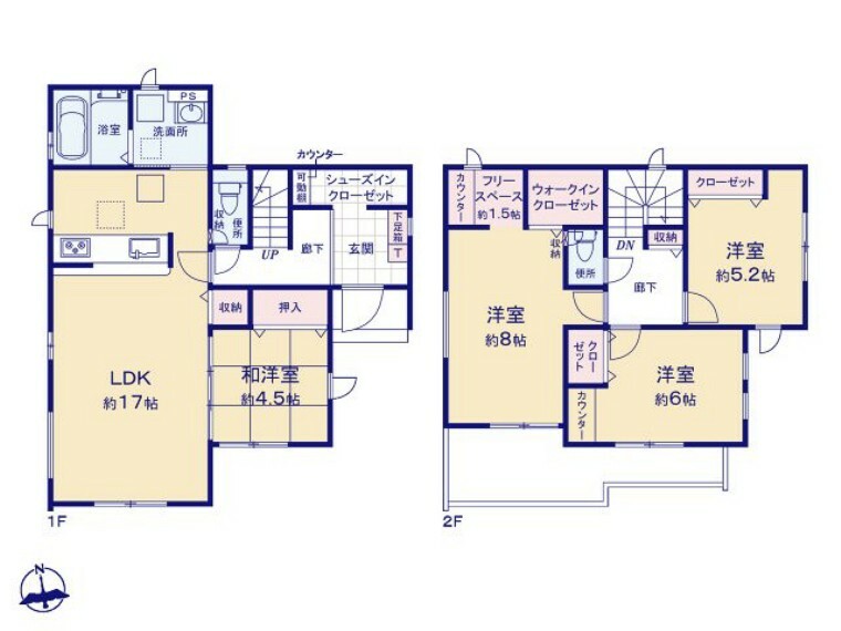 間取り図 図面と現況が異なる場合は現況優先とします。