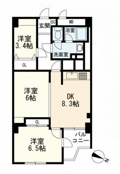 間取り図 間取図 3DK