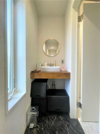 1Fトイレにはかわいい手洗いスペースあり:三郷新築ナビで検索