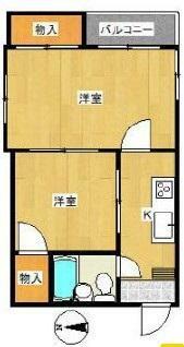 間取り図 2階部分のお部屋です