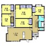 間取り図 【間取り図】1階は17帖のLDKと洋室3部屋、2階も洋室2部屋ございます。