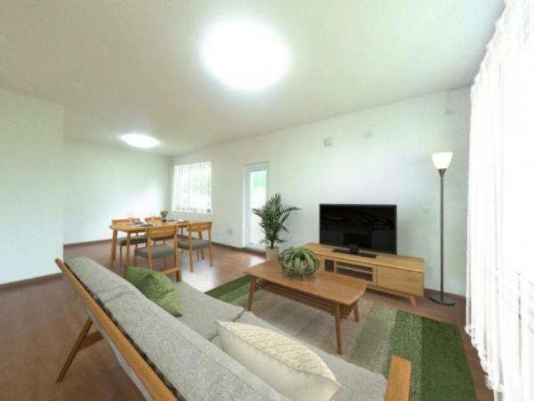 居間・リビング 【住宅ローン減税対象】画像は実際の写真に家具や調度品をCG合成したものです。