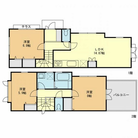 間取り図 【 戸建て 】間取り図