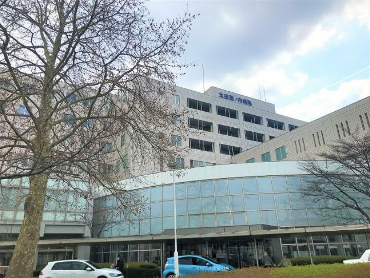 病院 現地から1470m～1480m。　太田西ノ内病院　診療科目:内科・小児科・他多数の診療科目がある総合病院です。