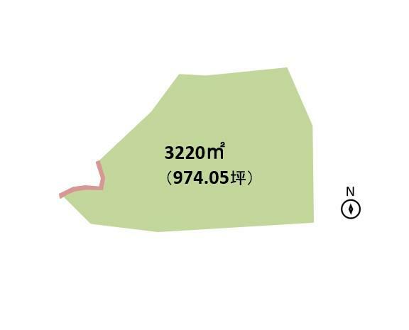 土地図面 ■土地面積:3220.00平米（974.05坪）