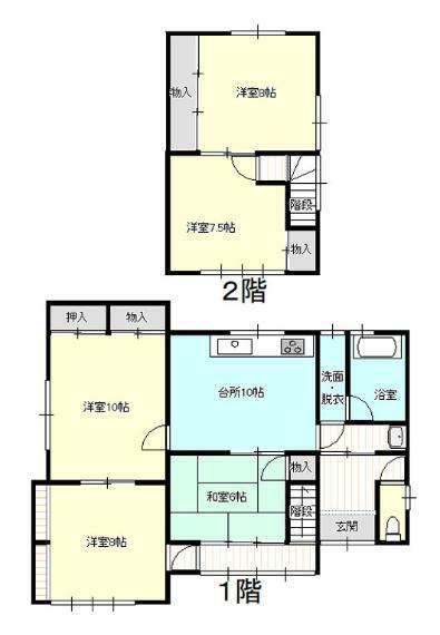 名張市家野(5K)の間取り