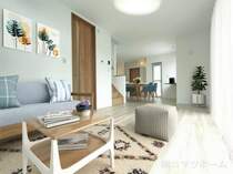 LDK　実際の室内写真に家具・家電・照明・調度品をCG合成したものです。販売価格には含みません。