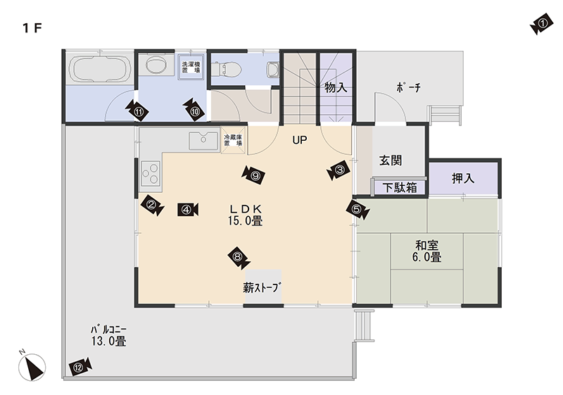 間取り図 1階間取り図