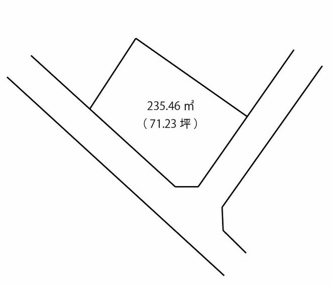 土地図面 敷地面積71.23坪