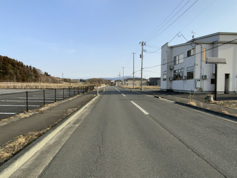 分譲地東側前面道路を撮影令和5年3月12日撮影