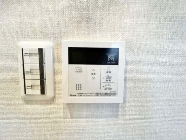 発電・温水設備 見やすい画面で操作しやすい給湯パネルです。