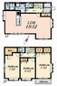 間取り図 広々LDK19.5帖は人気の対面キッチンへと新たにリフォームを実施