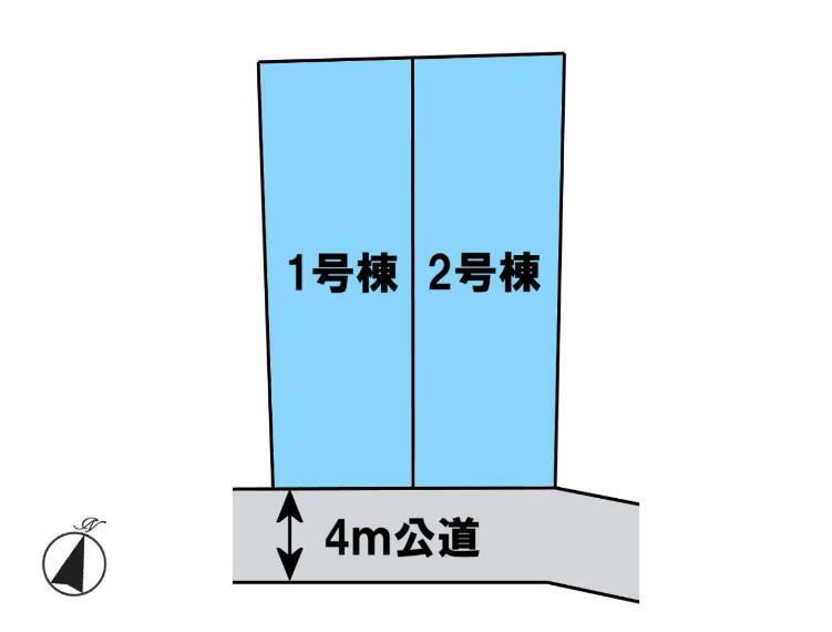 区画図 1号棟になります。　