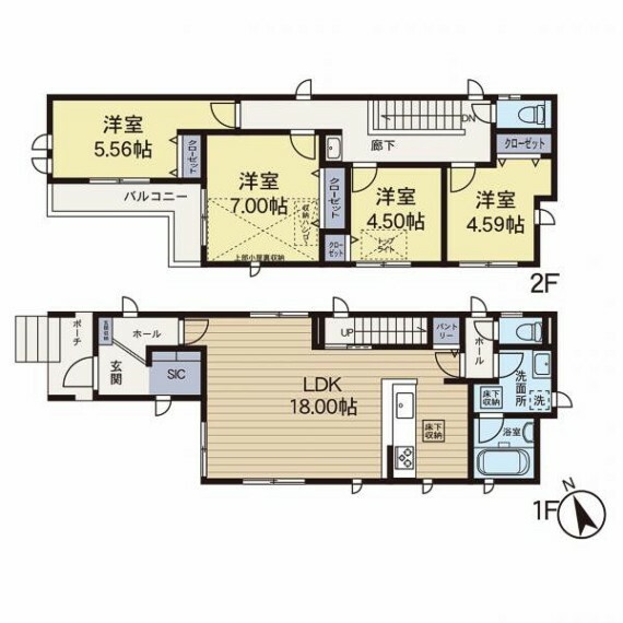 間取り図 1号棟