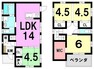 参考プラン間取り図 【建築プラン例…みなみの家】・吹付断熱で夏涼しく、冬あったか ・火災保険が抑えられる省令準耐火構造