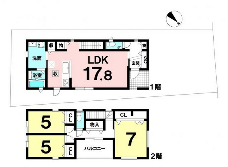 間取り図 2号棟　3LDK