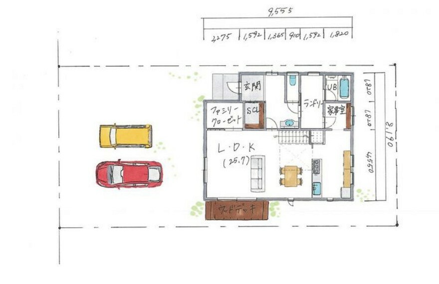 区画図 プラン図（1階）です お家づくりの参考に