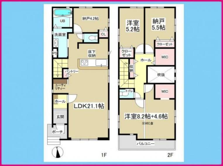 間取り図 4号棟　間取図