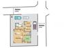 区画図 【敷地配置図】当住宅の敷地イメージです。図と異なる場合は現況を優先します。3台以上駐車可能です。