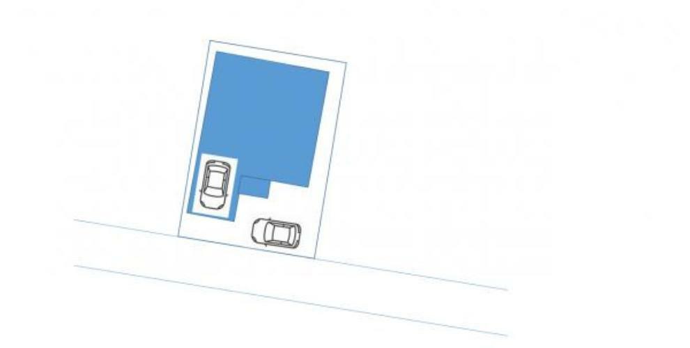 区画図 【区画図】駐車場は拡張し2台まで駐車可能です。