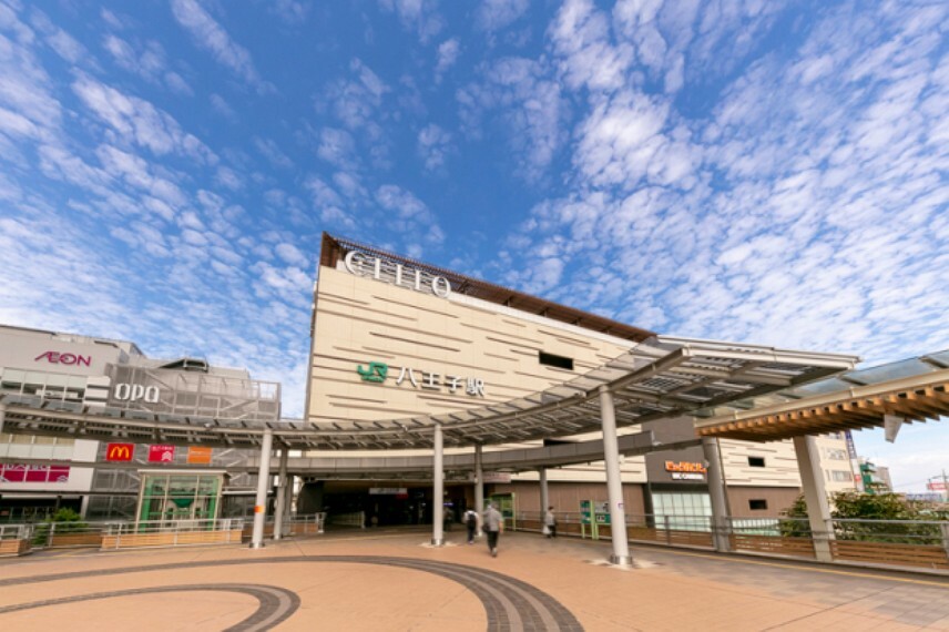 現地から310m（最長）　JR中央線・八高線・横浜線「八王子」駅　多摩エリアのターミナル駅の1つで、多方面へのアクセスがスムーズです。通勤・通学に便利で、休日のお出かけ先の選択肢が広がります。
