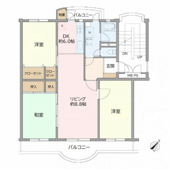 間取り図 ※図面と現況が相違する場合、現況優先と致します。