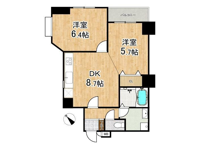 【室内リフォーム完成済み・月々返済6万円台～】<BR/>・嬉しい角住戸につき陽当たり、通風良好<BR/>・便利な2駅利用可能な好立地！周辺には生活施設も充実<BR/>・キッチンには調理中の匂いの排出に優れた開口部付き