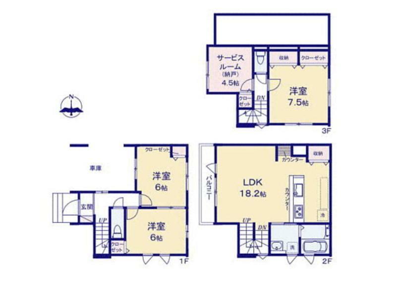 間取り図 1号棟