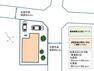 区画図 【敷地配置図】土地は53坪で、札幌市道に二方向接道する角地です。駐車場は既存車庫を撤去し、普通車2台駐車可能です。南東側にはお庭があります。（家庭菜園を行う際は、土の入れ替えが必要となります）