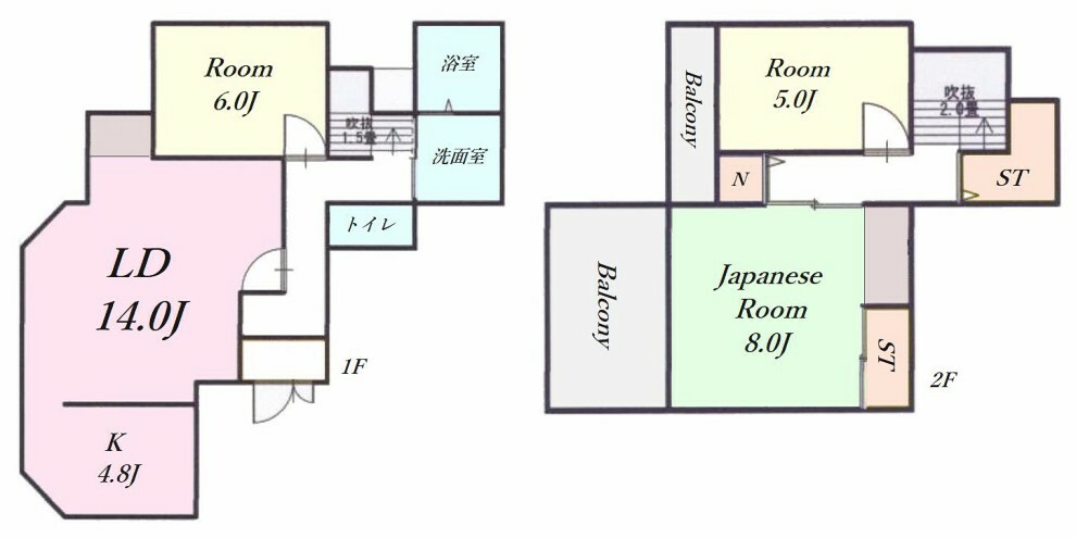 南東角地につき陽当たり良好な3LDK