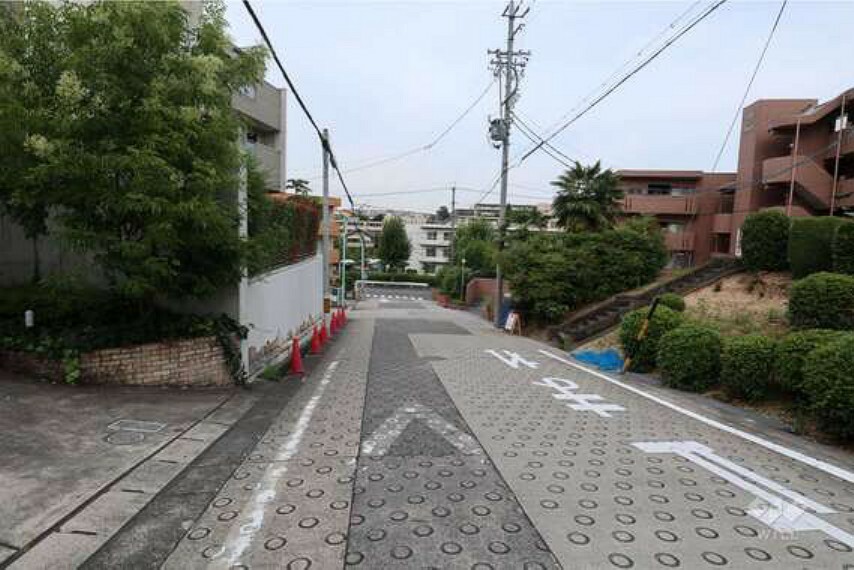 現況写真 物件の南東側前面道路（南西側から）