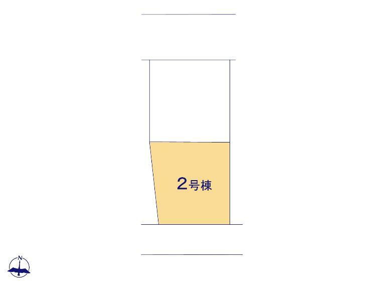 区画図 駐車スペース2台可能です。セカンドカー、駐輪、来客用としても重宝します。整備された快適な環境の2棟現場分譲地。長く住み続けるマイホームだからこそ暮らしやすい住宅を提供致します。いつでもご案内可能です。