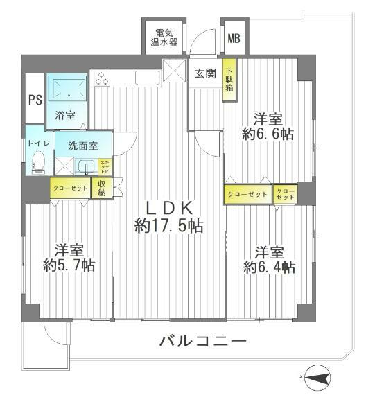 間取り図 快適リノベーション物件！全室フローリングでお掃除ラクラク！