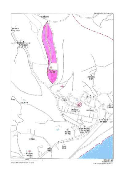 土地図面 ショッピングタウンまで3,170m