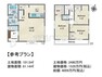 参考プラン間取り図 2号地　建物プラン例（間取図）　【日野市西平山5丁目】