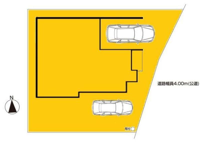 現況写真 敷地面積:113.34平米　お車は敷地内2台駐車可能
