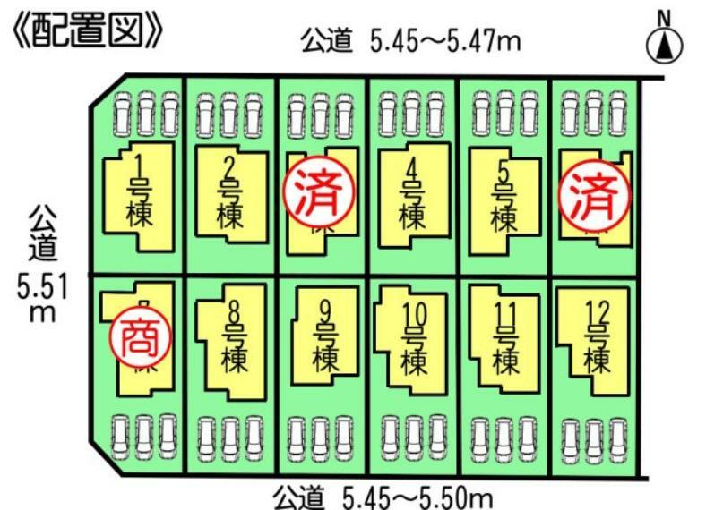 区画図 ○●区画図●○2号棟