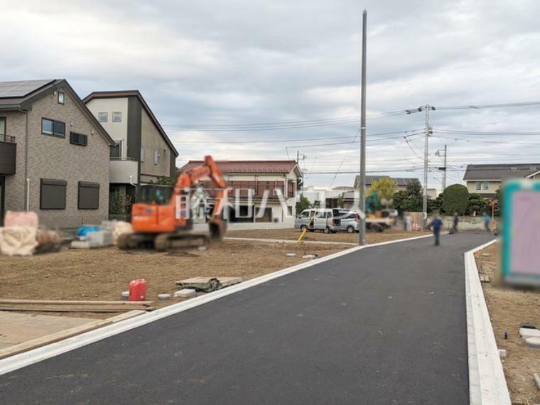 現況写真 接道状況および現場風景　【日野市栄町2丁目】