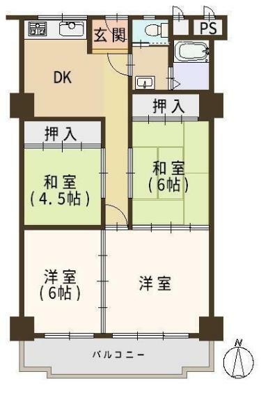 間取り図 間取 JR関西本線「平野」駅徒歩3分