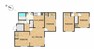 間取り図 【RF後間取図】1階2部屋、2階2部屋の全室収納付き4LDKです。