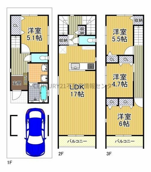 間取り図 室内設備充実の新築戸建！ 周辺は閑静な住宅街で春日出商店街まで徒歩5分と生活しやすい環境です！