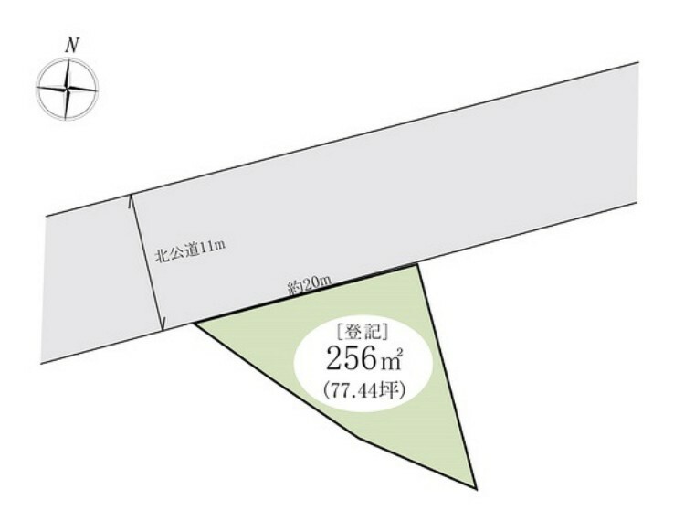 区画図 建築条件なし売地