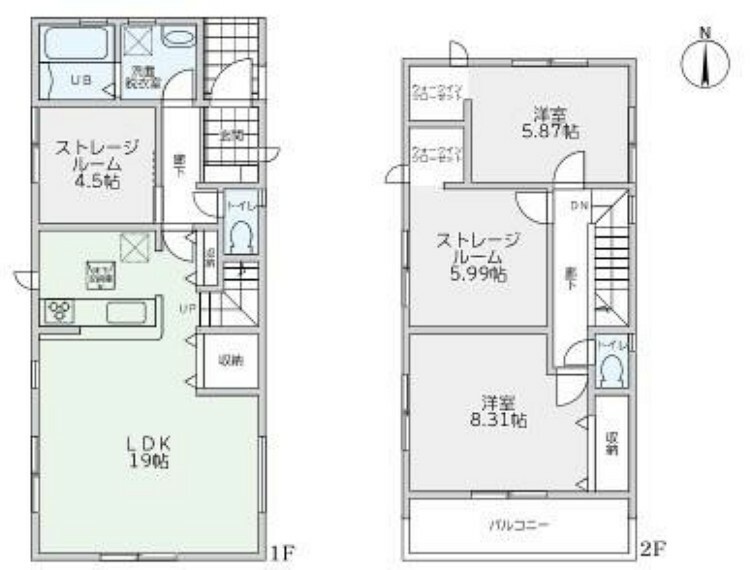 間取り図 1号棟