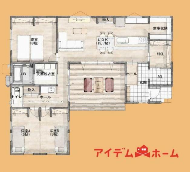 間取り図 1号棟間取り