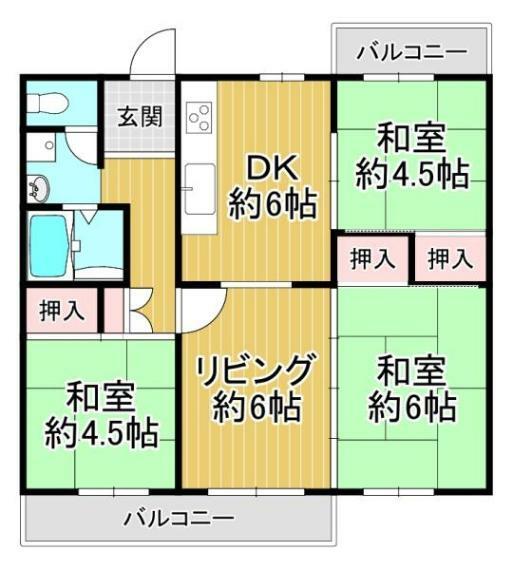 間取り図 間取り:3LDK