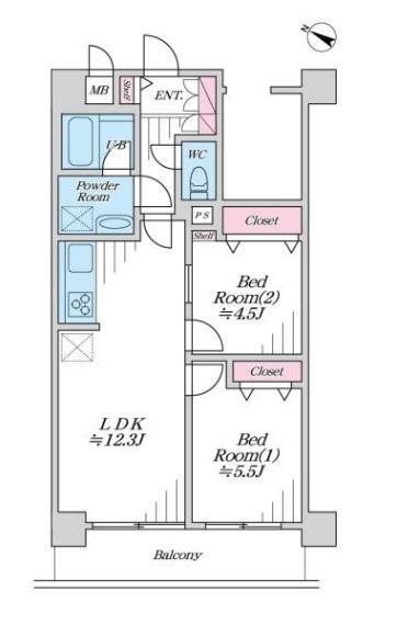 間取り図 豊かなパノラマ空間を楽しめる5階。日当たり通風良好！令和5年5月内装リフォーム完了予定。綺麗になったお部屋で快適新生活をスタートしませんか。