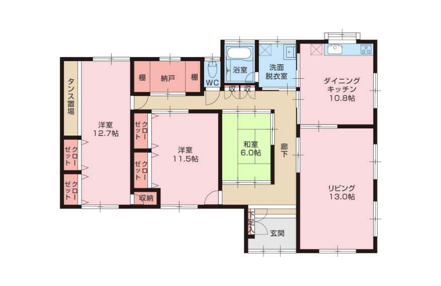 間取り図 母屋間取り