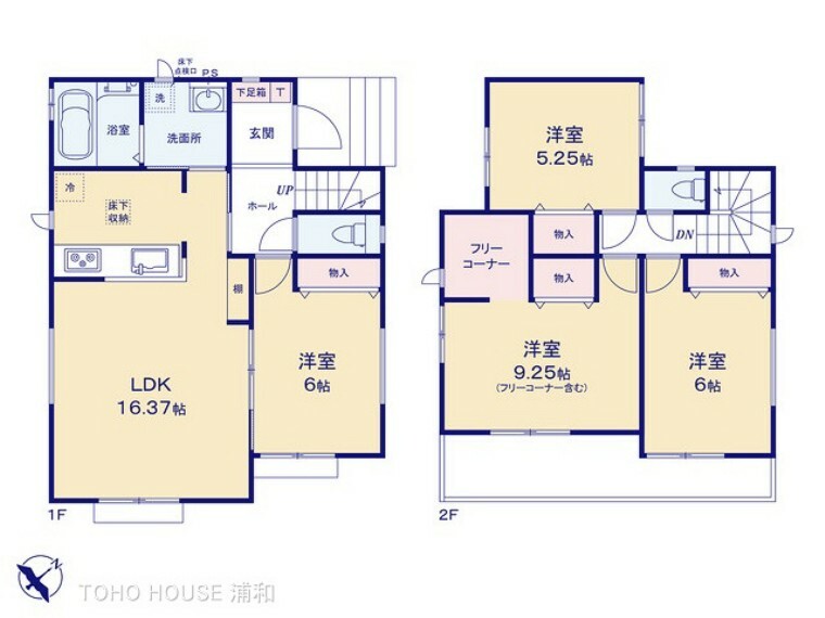 間取り図 G号棟　図面と異なる場合は現況を優先