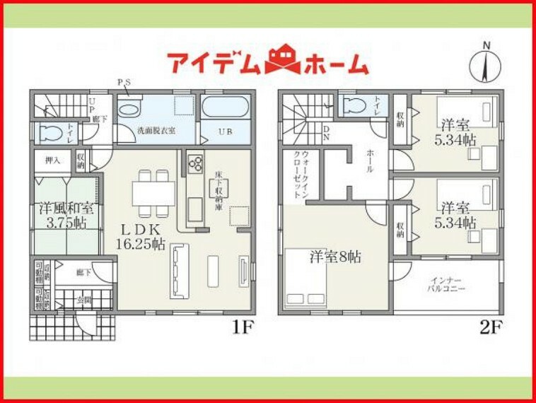 間取り図 4号棟　間取り図 　